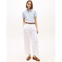 Tommy Hilfiger Cotton Rich Straight Leg Ankle Grazer Chinos White
