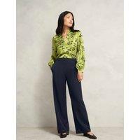 HOBBS Straight Leg Trousers Navy