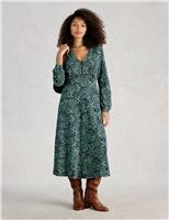 Cotton Modal Blend Printed Jersey Tea Dress