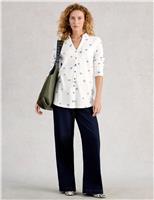 Pure Cotton Embroidered Longline Shirt