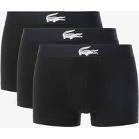 Lacoste 3 Pack Cotton Rich Jersey Trunks Black