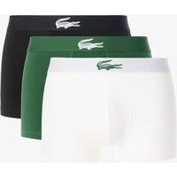 Lacoste 3 Pack Cotton Rich Jersey Trunks White Mix