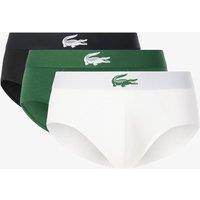 Lacoste 3 Pack Cotton Rich Briefs White Mix