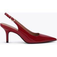 Carvela Patent Kitten Heel Slingback Shoes Red