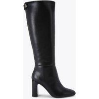 Carvela Block Heel Square Toe Knee High Boots Black