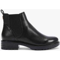 Carvela Leather Chelsea Faux Fur Lining Ankle Boots Black