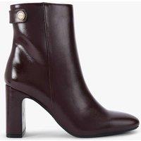 Carvela Block Heel Ankle Boots Burgundy