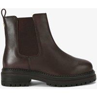 Carvela Leather Chelsea Chunky Ankle Boots Dark Brown