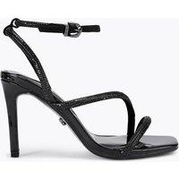 Carvela Wide Fit Sparkle Stiletto Heel Sandals Black