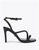 Carvela Wide Fit Sparkle Stiletto Heel Sandals Black