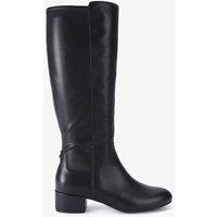 Carvela Leather Block Heel Knee High Boots Black