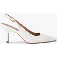 Carvela Patent Stiletto Heel Pointed Slingback Shoes White