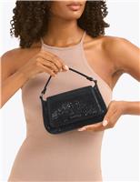 Sparkly Chain Strap Top Handle Mini Tote Bag