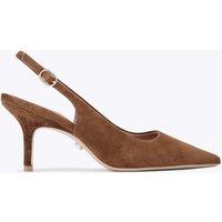 Carvela Suede Slingback Court Shoes Brown