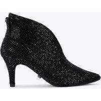 Carvela Wide Fit Sparkle Stiletto Heel Ankle Boots Black Mix