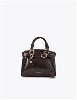 Faux Leather Mini Tote Bag