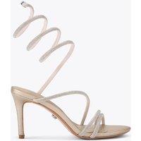 Carvela Metallic Strappy Heels Gold