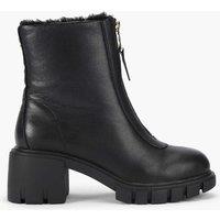 Carvela Leather Chunky Block Heel Ankle Boots Black