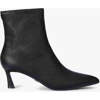 Carvela Faux Leather Kitten Heel Ankle Boots Black