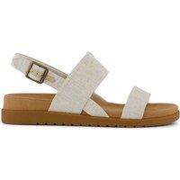 TOMS Strappy Footbed Slingback Sandals Natural