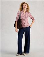 Pure Cotton Jersey Printed Collared Shirt