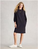 Pure Cotton Striped Jumper Dress