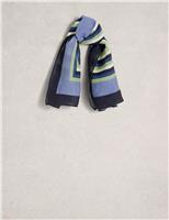 Cotton Blend Printed Square Scarf