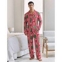 Chelsea Peers Bear Print Family Christmas Pyjama Set Red Mix