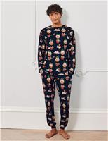 Christmas Pudding Crew Neck Family Pyjama Set