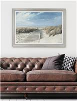 View to the Sea Rectangle Framed Canvas