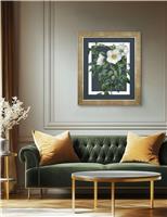 Rosa Nivea Rectangle Framed Canvas