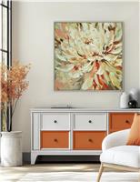 Loved Up Floral Square Framed Canvas