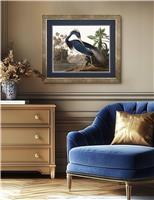 Louisiana Heron Rectangle Framed Art