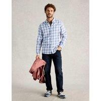 White Stuff Regular Fit Pure Cotton Checked Shirt Blue Mix