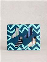 4 Pack Cotton Rich Printed Ankle Socks