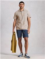 Pure Cotton Striped Polo Shirt