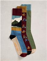 3 Pack Cotton Rich Assorted Socks