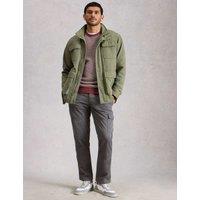 White Stuff Loose Fit Pure Cotton Cargo Trousers Black