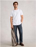 White Stuff Loose Fit Pure Cotton Cargo Trousers Black