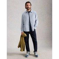White Stuff Pure Cotton Vine Print Shirt White Mix