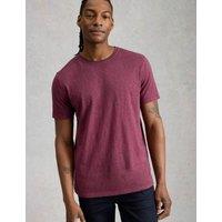 White Stuff Pure Cotton Crew Neck T-Shirt Purple