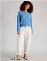 Pure Cotton Textured Button Front Cardigan