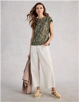 Pure Linen Printed T-Shirt