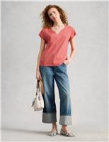 Pure Cotton Jersey V-Neck T-Shirt