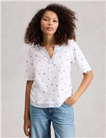 Pure Cotton Embroidered T-Shirt