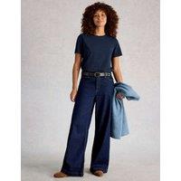 White Stuff Pure Cotton T-Shirt Navy Mix