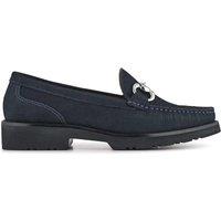 Jones Bootmaker Leather Slip On Snaffle Loafers Navy