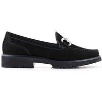Jones Bootmaker Leather Slip On Snaffle Loafers Black
