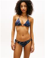 Elevated Chain Print Side Tie Bikini Bottoms