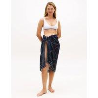 Tommy Hilfiger Pure Lyocell Printed Sarong Black Mix